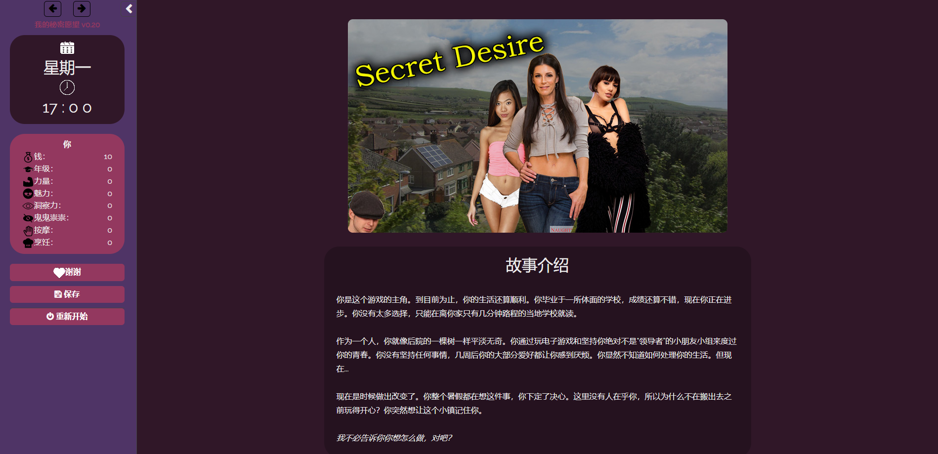 【欧美/HTML】我的秘密愿望 My Secret Desire v0.20 浏览器中文【3.5G】-年糕数码